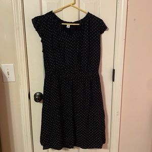 Old Navy Black and White Polka Dot Short Sleeve Dress Size 1X